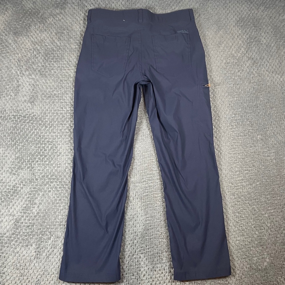 Eddie Bauer Rainier Tech Pants Mens 32x29 Navy Blue Hiking Outdoor Gorpcore Flaw - Picture 4 of 9